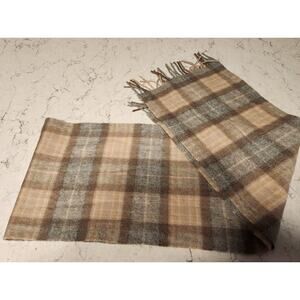 Johnstons  100% Cashmere Scarf Grey Made in Scotland